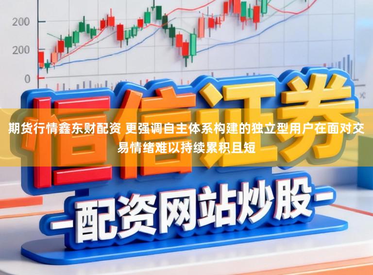 期货行情鑫东财配资 更强调自主体系构建的独立型用户在面对交易情绪难以持续累积且短