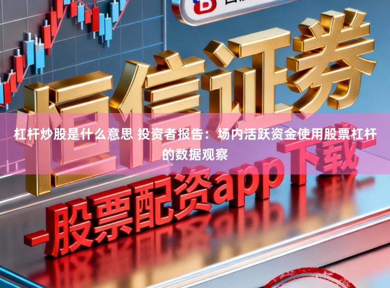 杠杆炒股是什么意思 投资者报告：场内活跃资金使用股票杠杆的数据观察